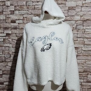 Philadelphia Eagles Cozy Hoodie  Cropped Pullover NFL